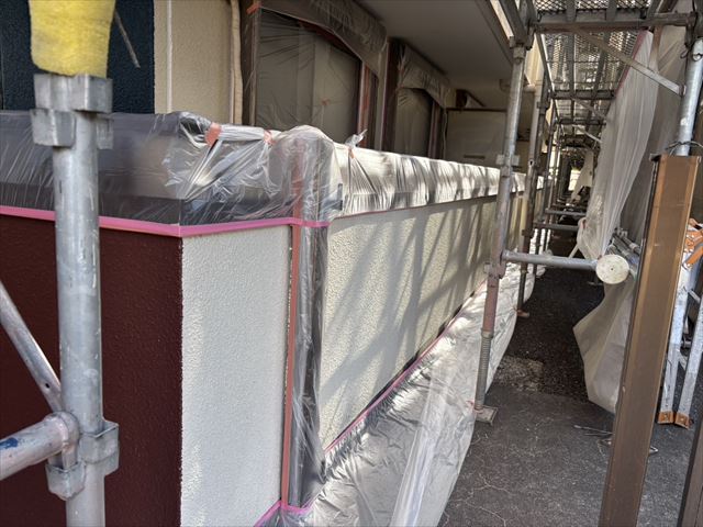 取手市大規模外壁養生