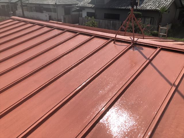 水戸市屋根外壁塗装高圧洗浄完了