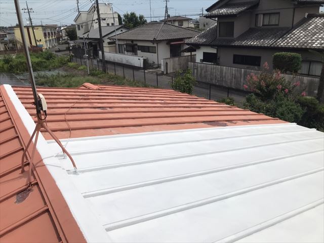 水戸市屋根塗装錆止