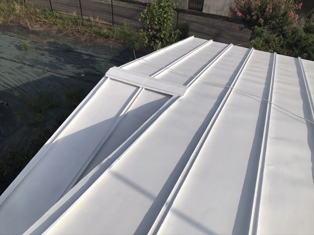 水戸市屋根塗装青クールアクア プライマー
