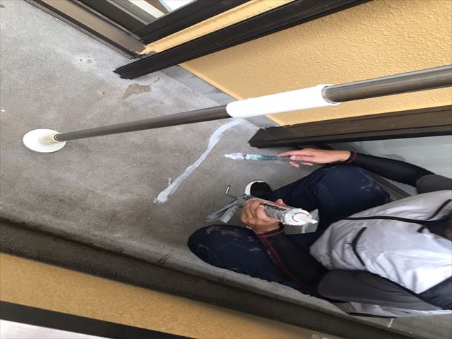 取手市大規模バルコニー防水