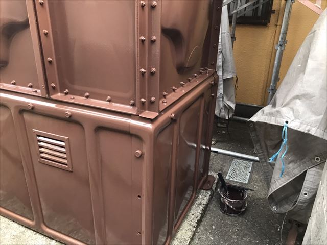取手市大規模附貯水タンク塗装
