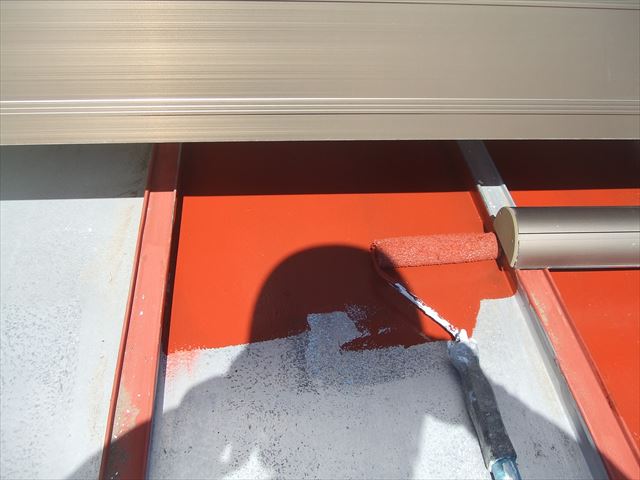 鉄板屋根錆止め塗装