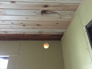 オイルステイン塗装　天井