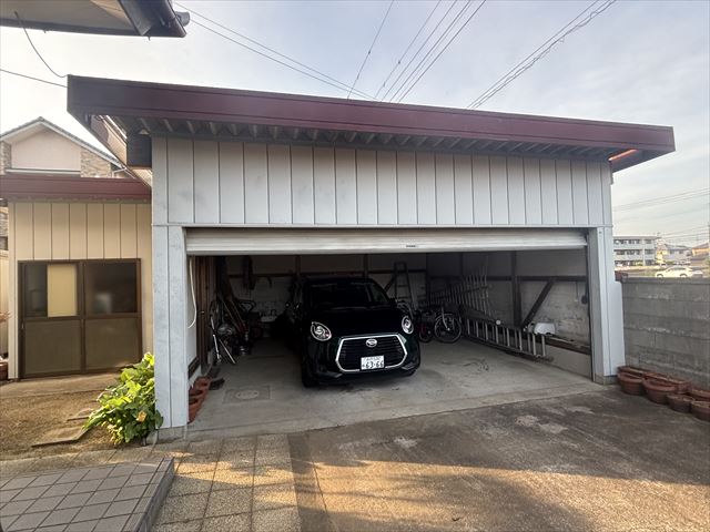 ひたちなか市車庫屋根・外壁塗装御見積