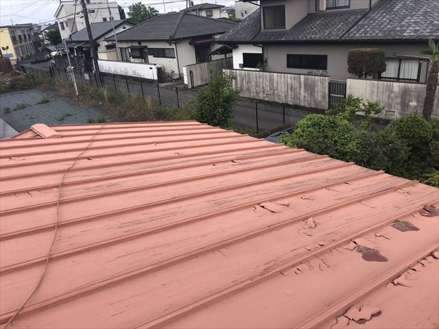 水戸市屋根ガイナ塗装後