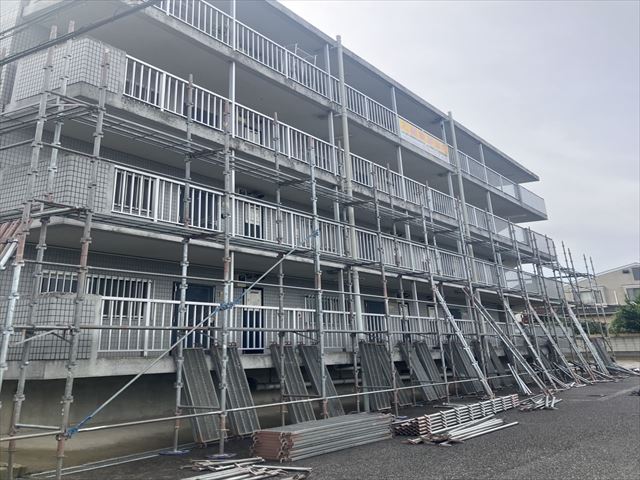 常総市大規模足場