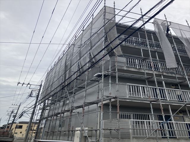 常総市大規模足場