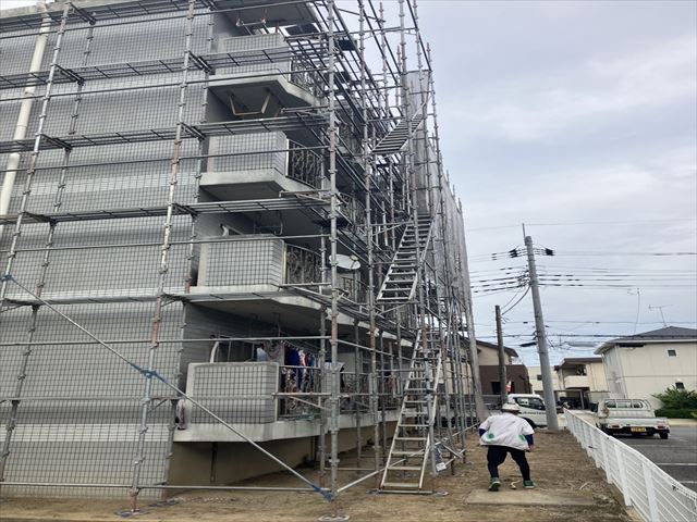 常総市大規模足場