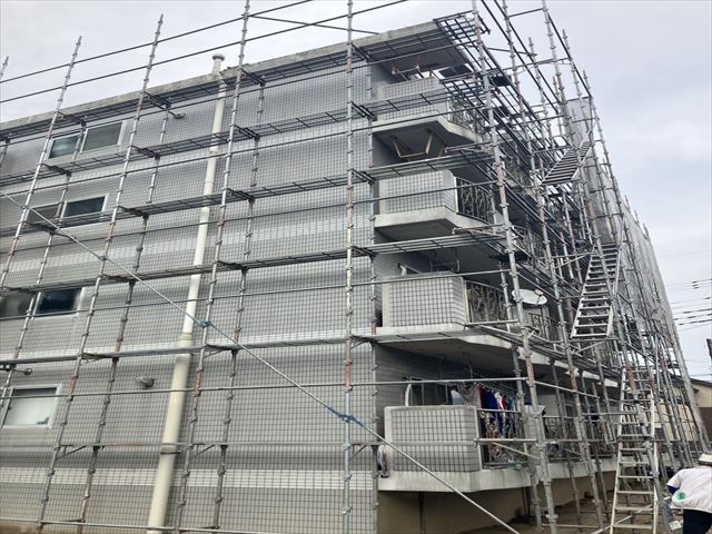 常総市大規模足場