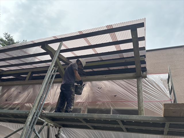 笠間テラス塗装