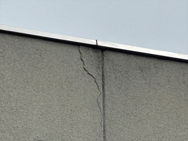 笠間市紡錘工事外壁状態