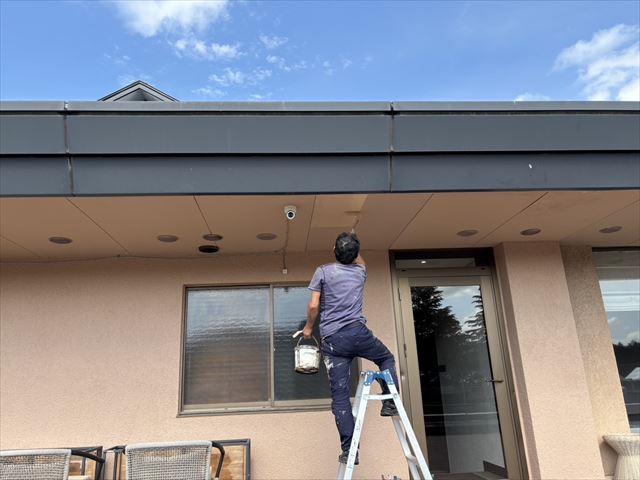 笠間ゴルフ場部分塗装