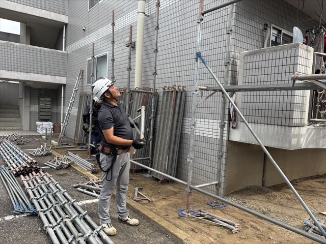常総市大規模足場