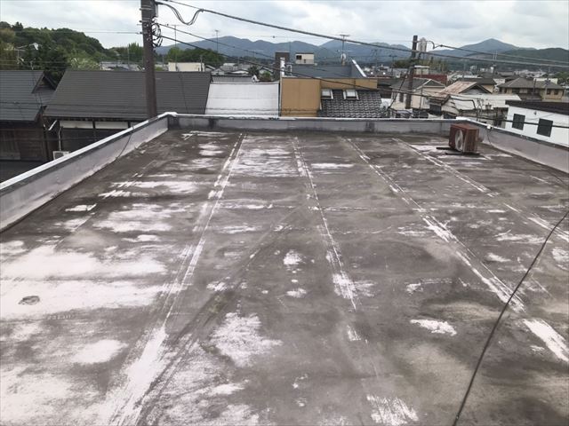 笠間市　屋上防水　現状