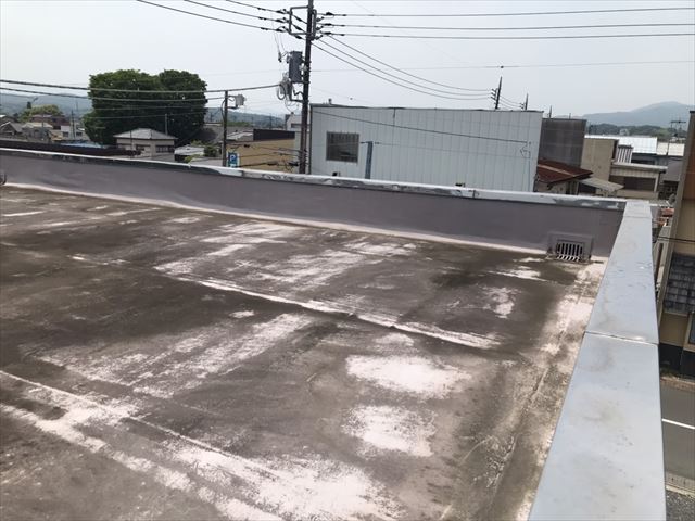 笠間市ゴムシート防水施工前