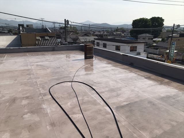 笠間防水高圧工事洗浄後