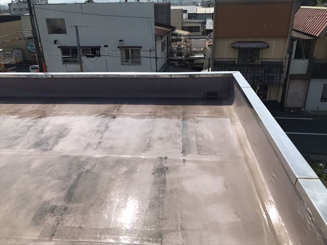 笠間防水高圧工事洗浄後