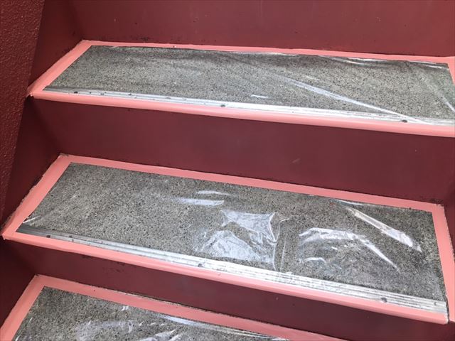 笠間外壁塗装養生