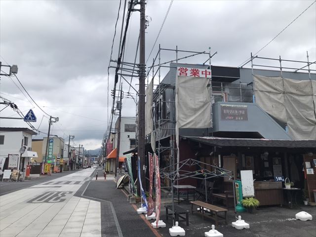 笠間メッシュシート台風対策