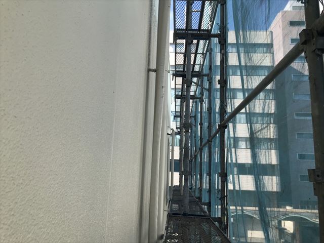 水戸市外壁塗装単層弾性セラミクリーン完了