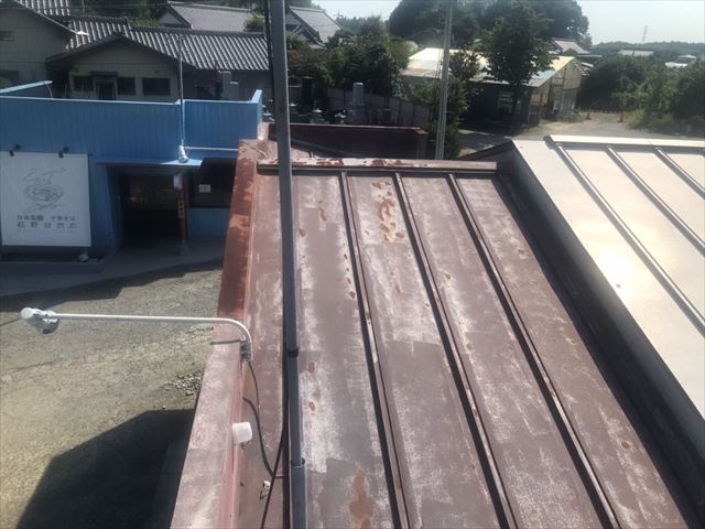 笠間市瓦棒屋根