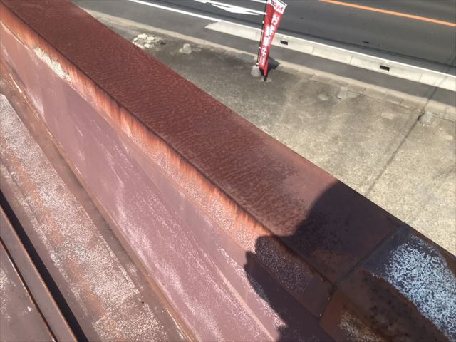 笠間市瓦棒屋根ケレン