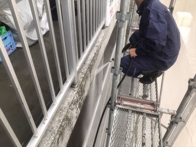 常総市大規模高圧洗浄