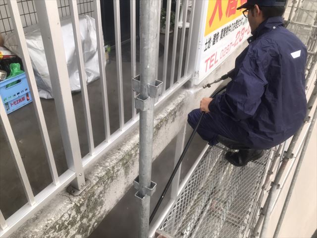 常総市大規模高圧洗浄