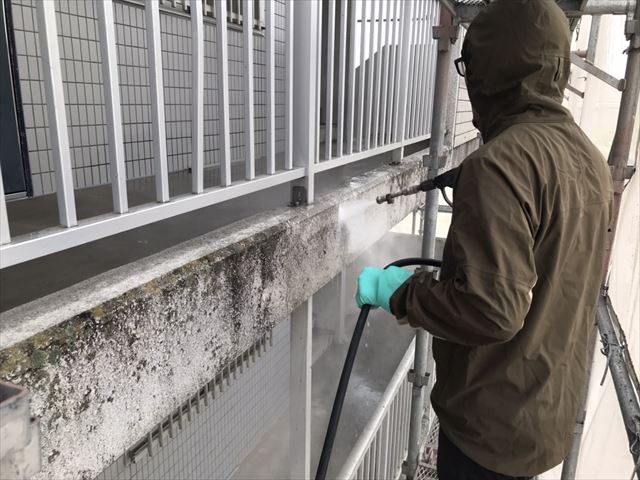 常総市大規模高圧洗浄